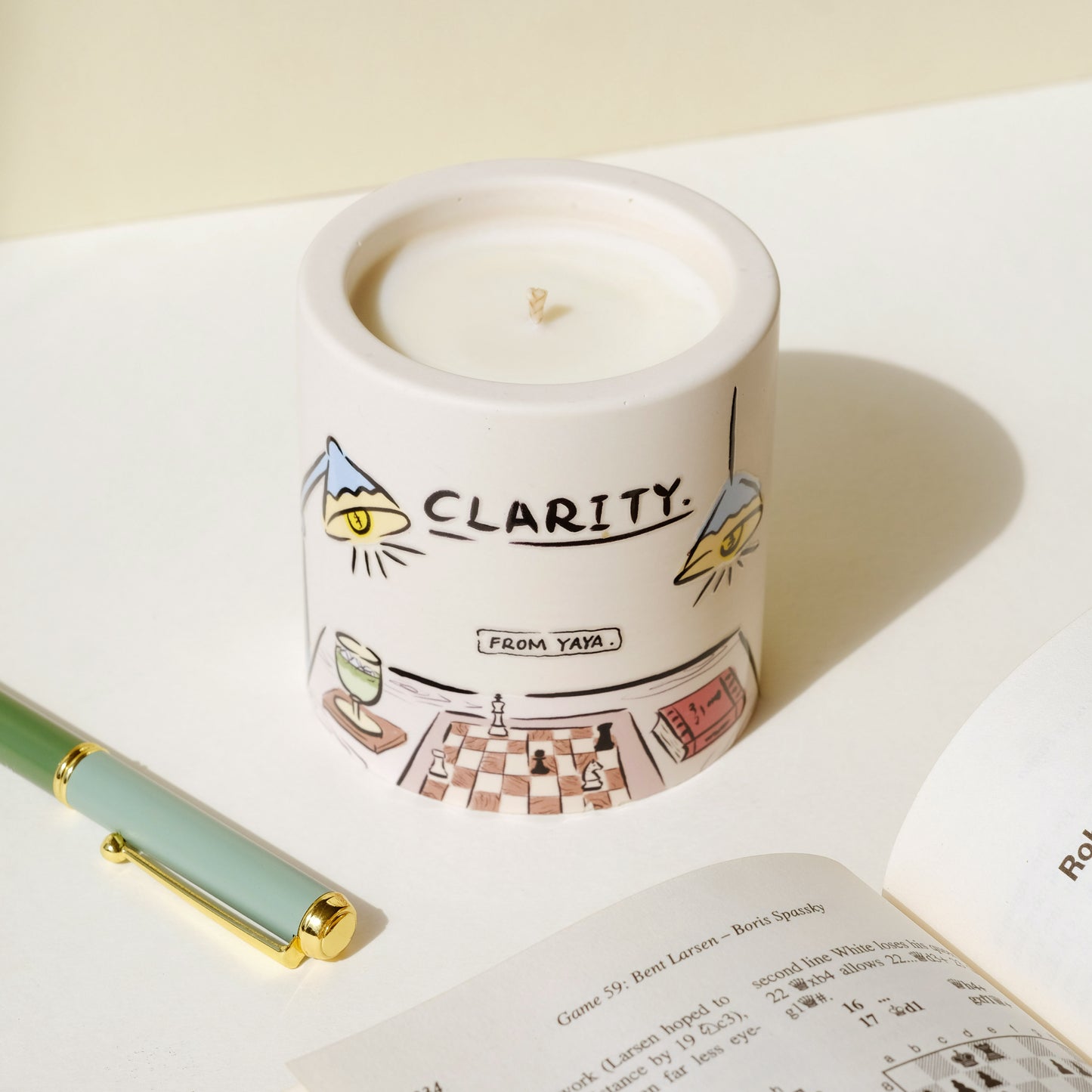 Clarity Essential Oil Candle | 100% Natural | Handmade | 40hrs Burn Time